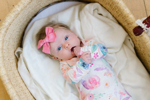 Bloom Knotted Gown 0-4mo