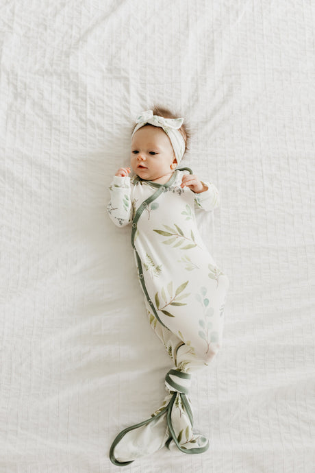 Haven Newborn Knotted Gown