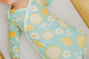 Lemon Newborn Knotted Gown
