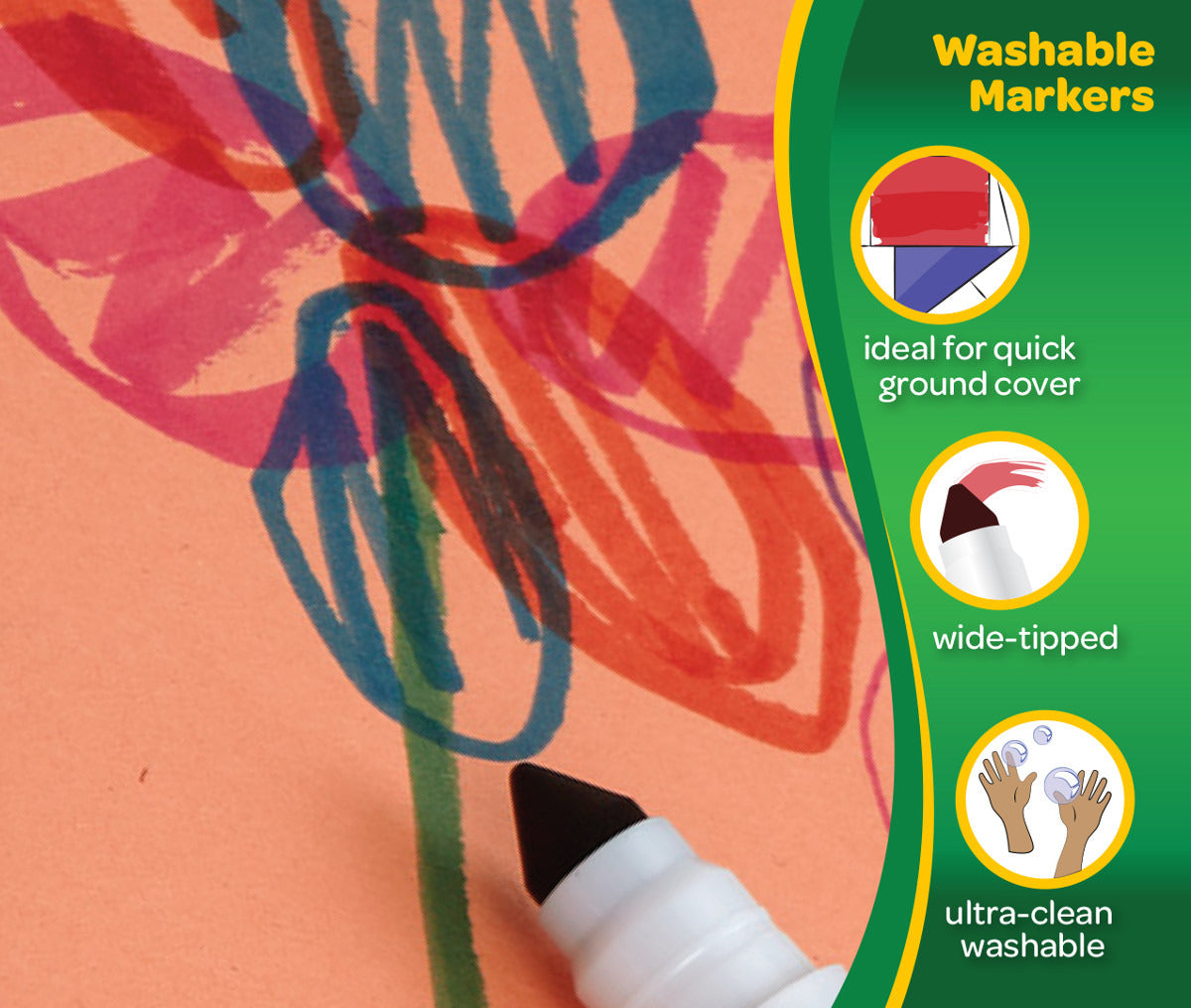 Ultra-Clean Washable Markers - Broad Line - 8 Count