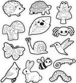 Coloring Stickers - Backyard Friends