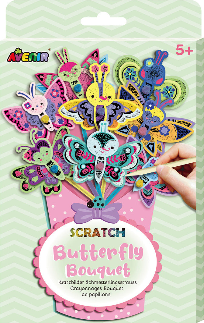 Scratch Art - Bouquet - Butterfly