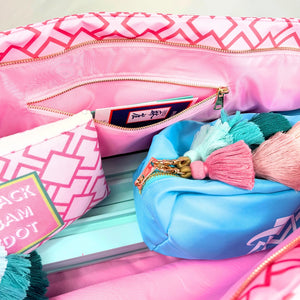 Mahjong Tote Bag | Wide with Zipper Closure