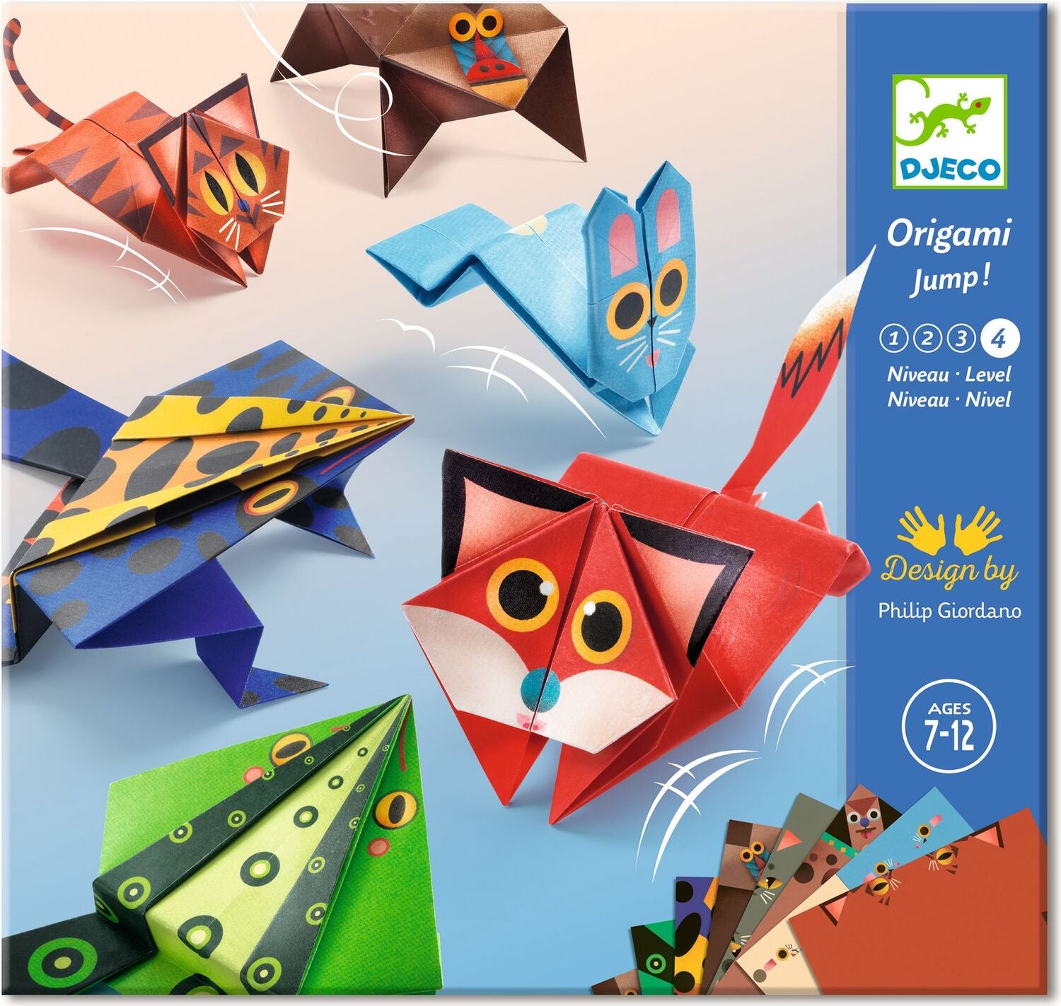 Jumping Animals Origami Paper Craft Kit - Gingerbread House Toys