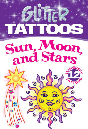 Glitter Tattoos Sun, Moon, Stars