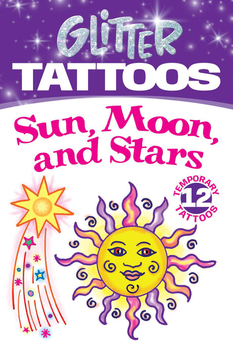 Glitter Tattoos Sun, Moon, Stars
