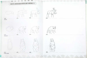 Learn to Draw Wild Animals (Art book with Stickers)