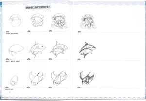 Learn to Draw Under the Sea (Art book with Stickers)