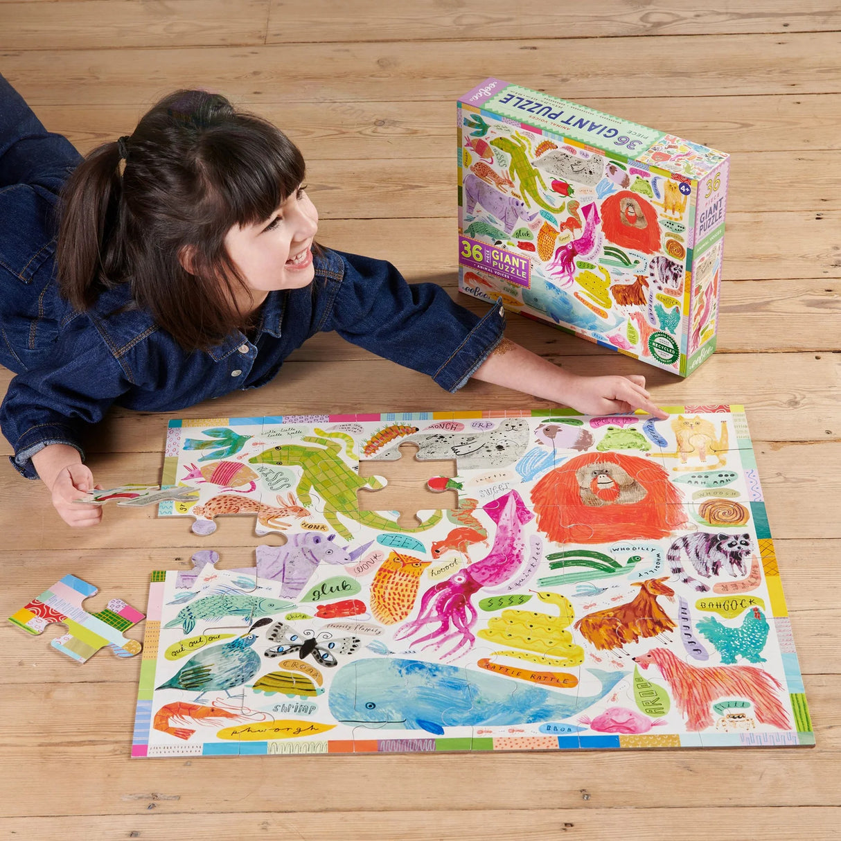 Animal Voices 36 Piece Giant Floor Puzzle