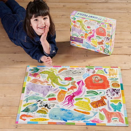Animal Voices 36 Piece Giant Floor Puzzle