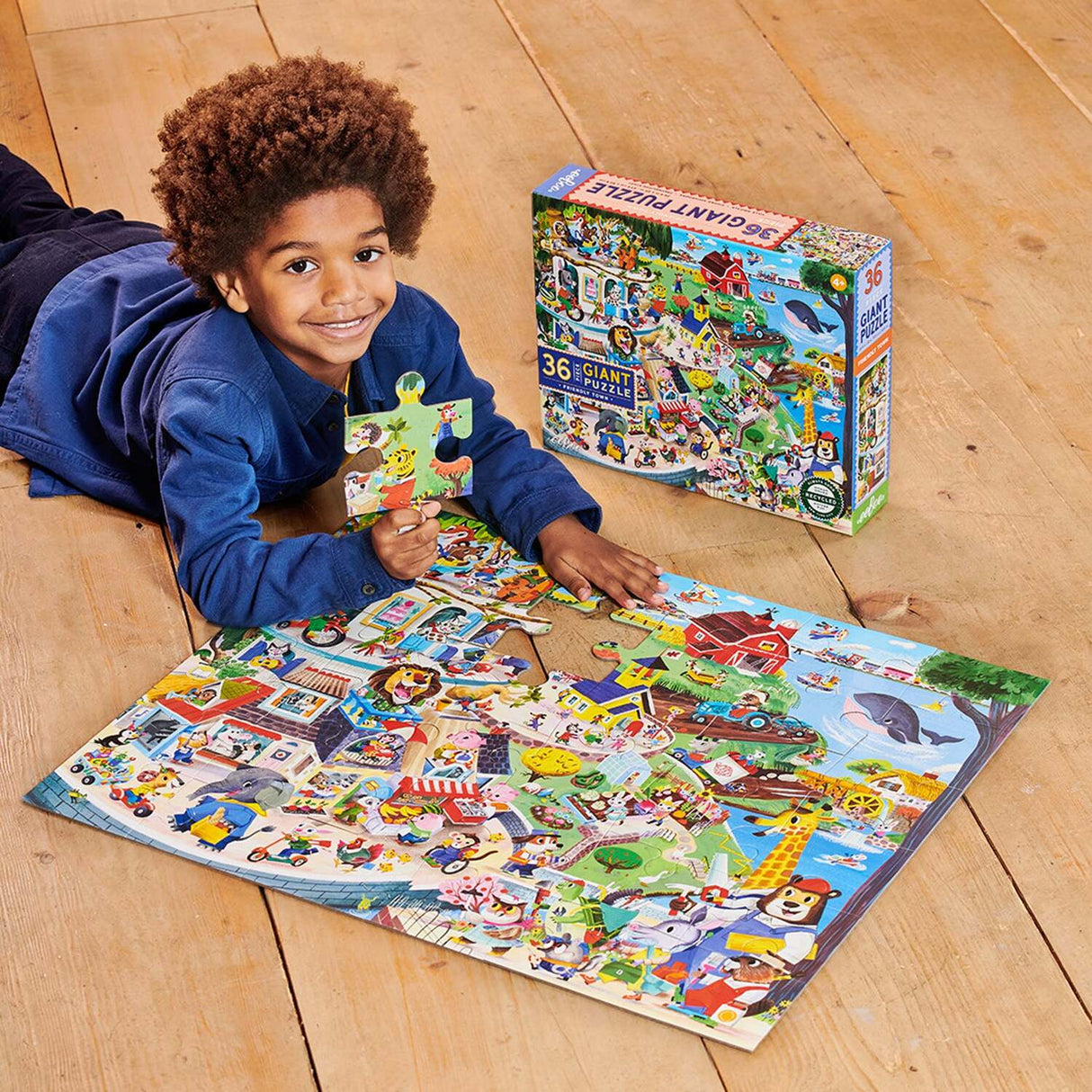 Friendly Town (36 piece giant puzzles)