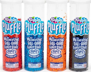 Playfoam Pluffle™ Black Red Blue and Orange 4-Pack