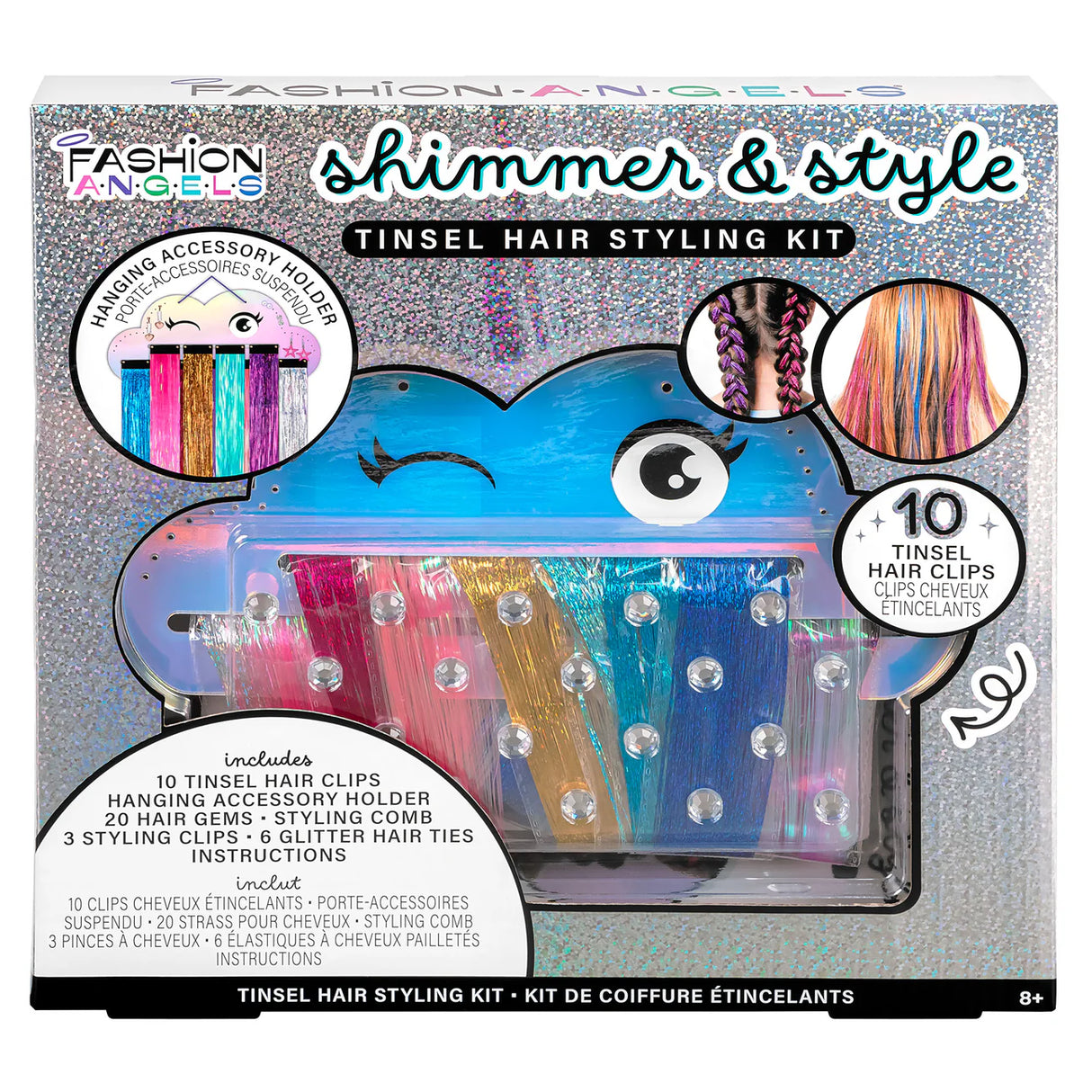 Shimmer Tinsel Hair Styling