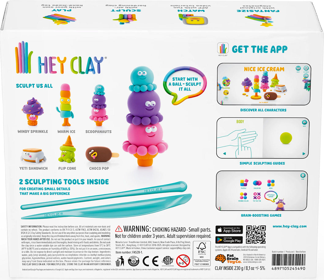 Hey Clay Nice Ice Cream - Gingerbread House Toys