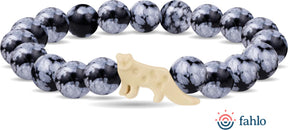 Fahlo Snow Leopard Tracking Bracelet - Papillae Stone