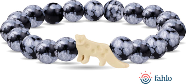 Fahlo Snow Leopard Tracking Bracelet - Papillae Stone