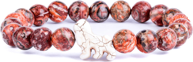 Fahlo Lion Tracking Bracelet - Sahara Stone