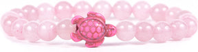 Fahlo Turtle Tracking Bracelet - Pink Stone
