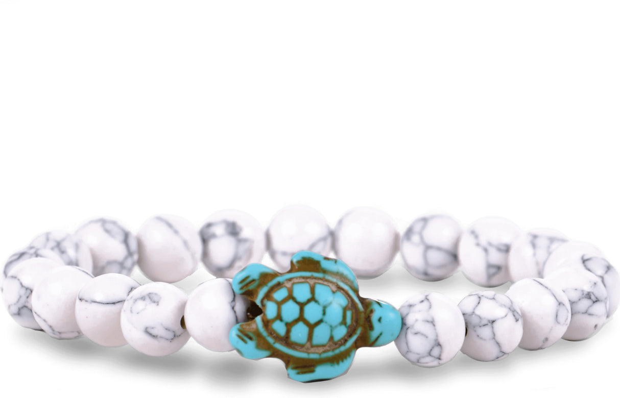 Fahlo Turtle Tracking Bracelet - White Howlite