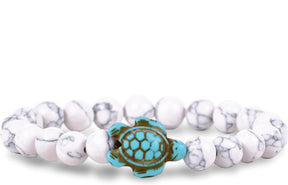 Fahlo Turtle Tracking Bracelet - White Howlite