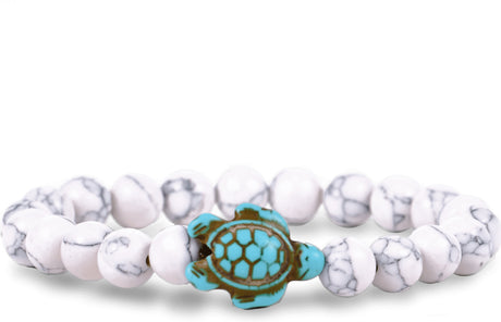 Fahlo Turtle Tracking Bracelet - White Howlite