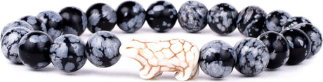 Fahlo Polar Bear Tracking Bracelet - Papillae Stone 