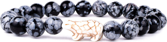 Fahlo Polar Bear Tracking Bracelet - Papillae Stone 