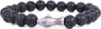 Fahlo Shark Tracking Bracelet - Lava Stone