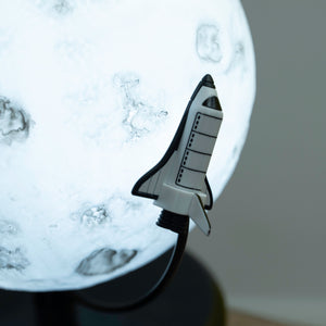 NASA Moon Lamp with Rocket