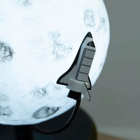 NASA Moon Lamp with Rocket