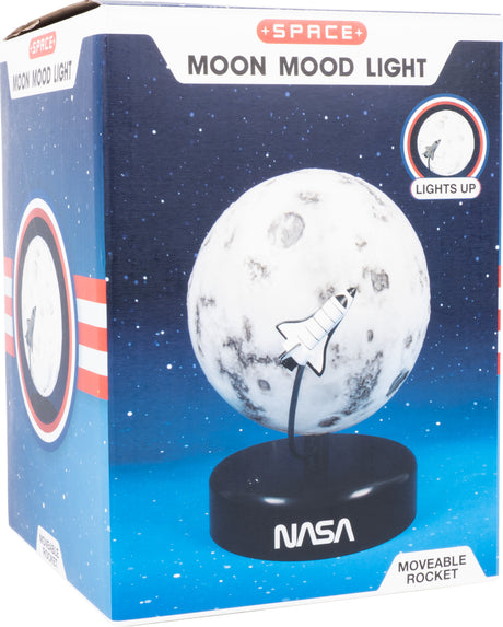 NASA Moon Lamp with Rocket