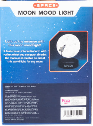 NASA Moon Lamp with Rocket
