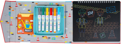 Construction Chalkboard Sketchbook