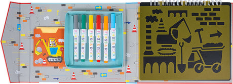 Construction Chalkboard Sketchbook