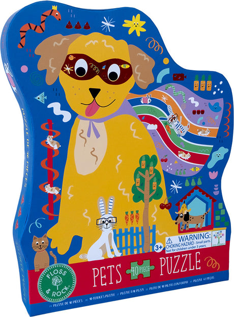 Pets 40pc "Super Dog" Shaped Jigsaw with Shaped Box