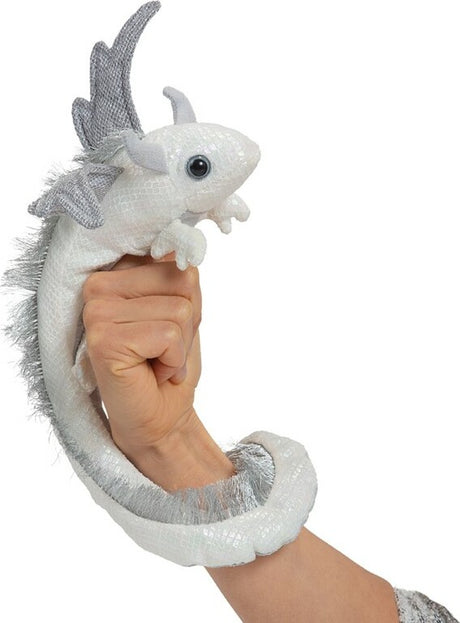 Pearl Dragon Wristlet Finger Puppet