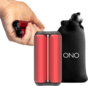 ONO Roller Jr Aluminum Red – Compact Silent Fidget Tool
