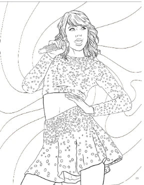 Taylor Swift Coloring Activity