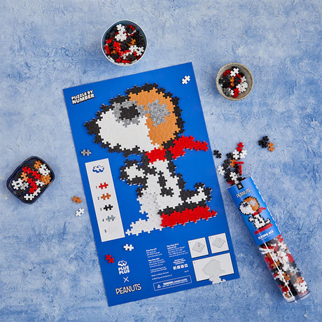 Plus-Plus 275pc Flying Ace – Peanuts Puzzle By Number
