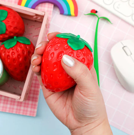 Strawberry Sensory Squishy Toy