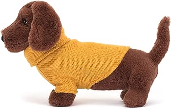 Sweater Sausage Dog Yellow