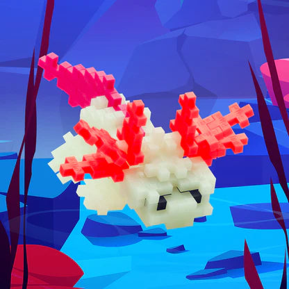 Plus-Plus Axolotl Set | 70pc Aquatic Building Kit
