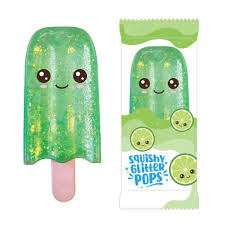 Squishy Glitter Pops Sensory Fidget Toy - Assorted Colors