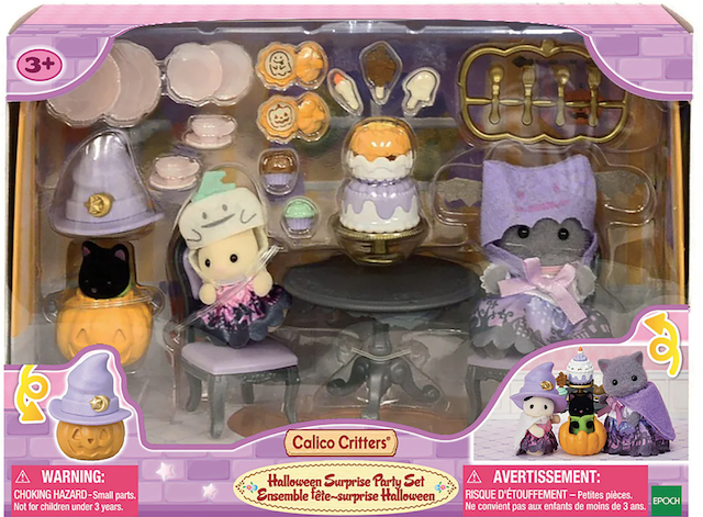 Calico Critters Halloween Surprise Party Set - Gingerbread House Toys