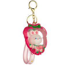 Strawberry Puff Sensory Keychain