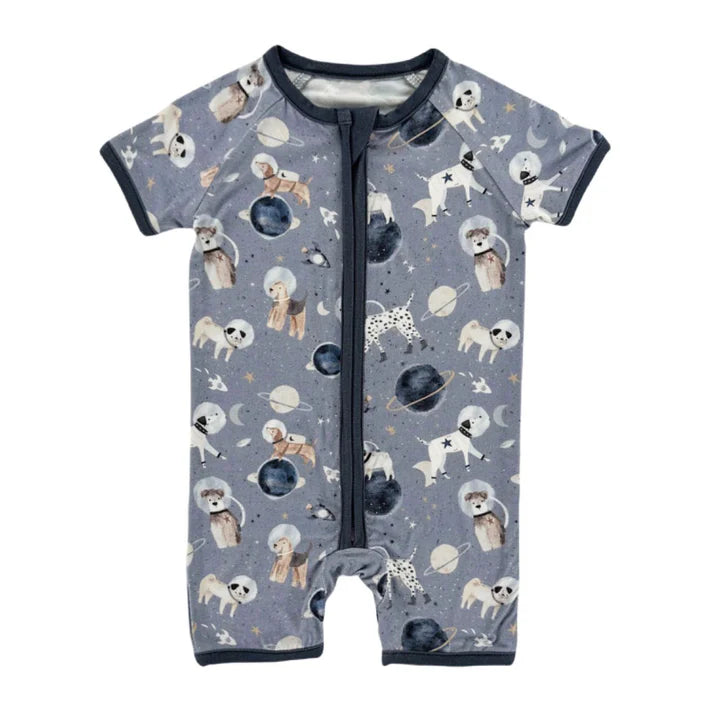 Astronaut Pups Romper 0-3m