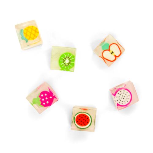 Squishy Ice Cubes 6pc Sensory Fidget Toy Set - Assorted Colors