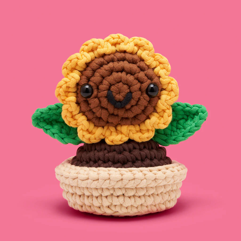 The Woobles Ana the Sunflower Crochet Kit – DIY Plush Flower
