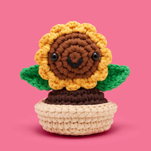 The Woobles Ana the Sunflower Crochet Kit – DIY Plush Flower