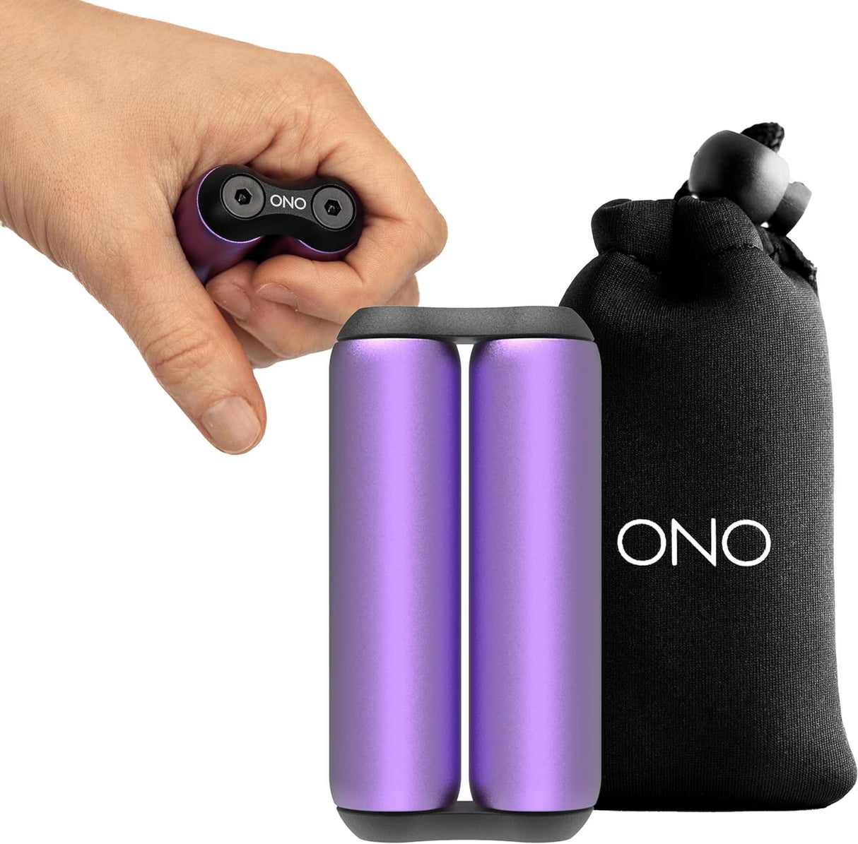 ONO Roller Jr Aluminum Purple – Compact Silent Fidget Tool